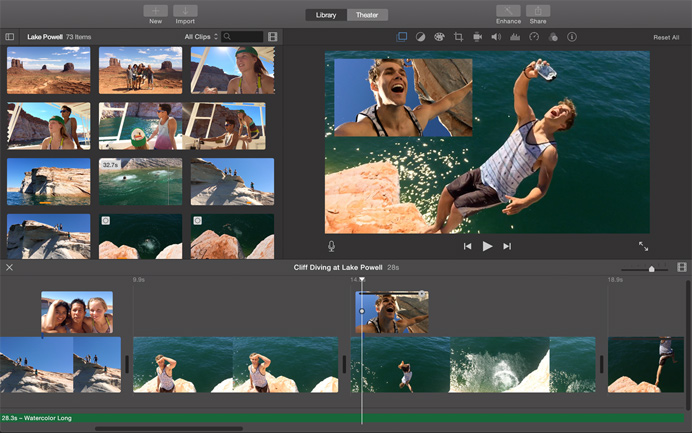 Video editing with iMovie is very simple