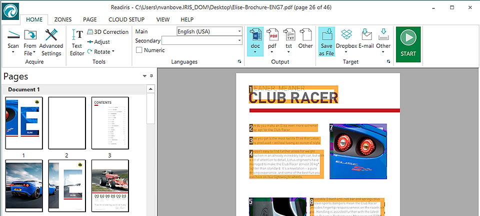 As you can see, Readiris Pro 15 has the same visual language as the latest Windows OS.