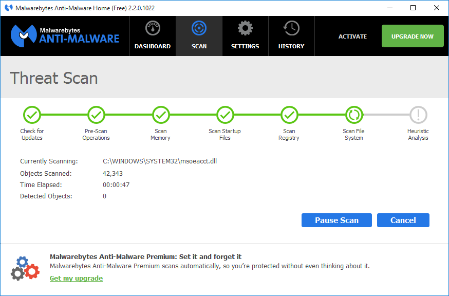 Malwarebytes Anti-Malware has a clean and simple interface, which we really appreciated.