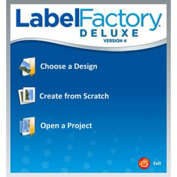 Label Factory Deluxe 4 has a simple wizard that will help you to create your own design.