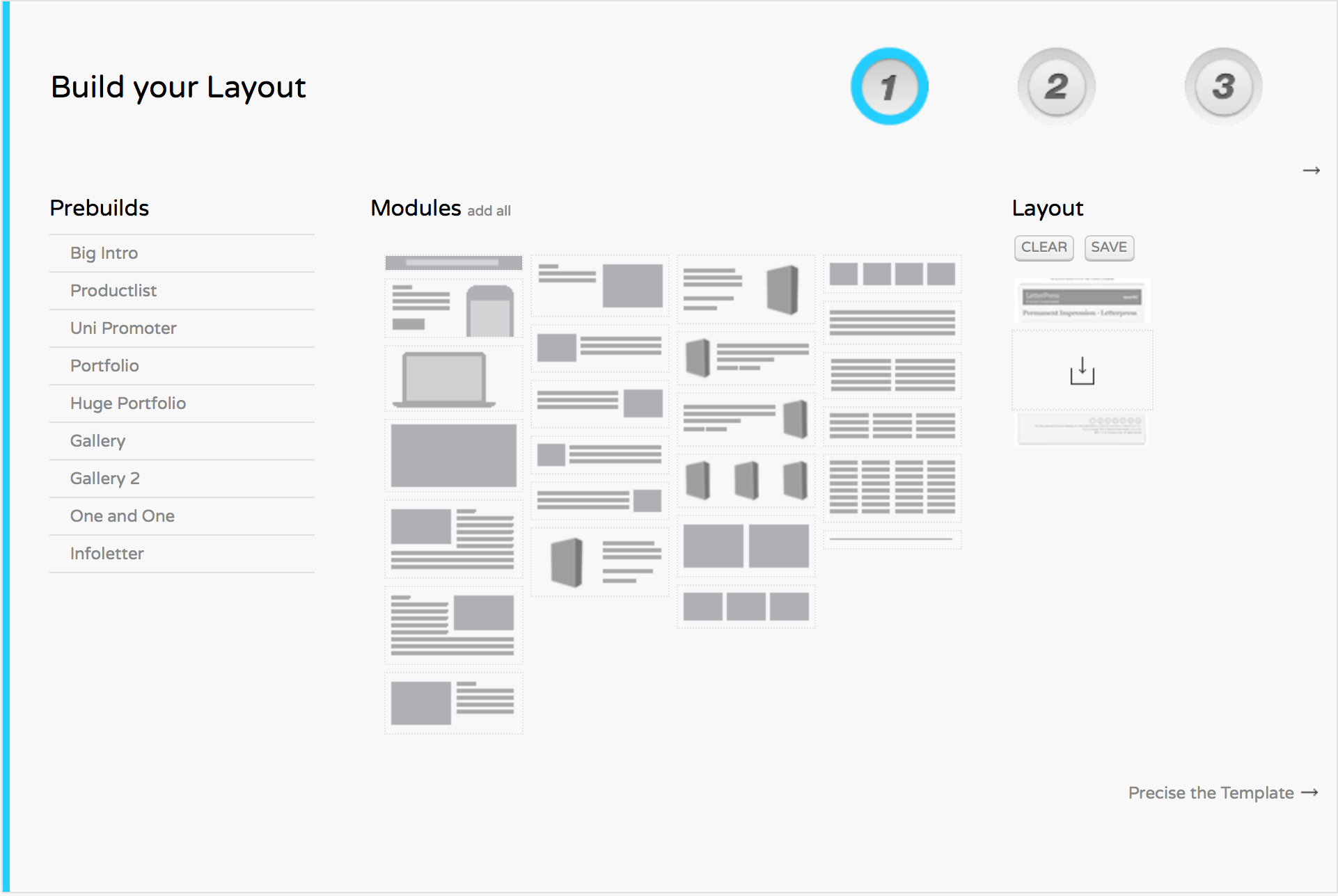 LetterPress allows you to build a quick template directly from your browser.